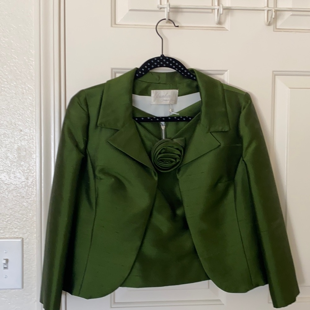 ✨VINTAGE EMERALD SKIRT & TOP SUIT✨